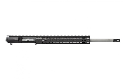 AERO PRECISION M5E1 22" 6.5 CREEDMOOR STAINLESS STEEL FLUTED BARREL COMPLETE UPPER RECEIVER - 15" MLOK BLACK