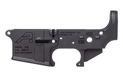 AERO PRECISION AR15  STRIPPED LOWER RECEIVER, GEN 2 - BLACK BLEMISHED