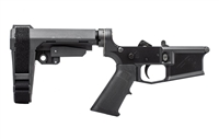 AERO PRECISION M4E1 COMPLETE LOWER RECEIVER W/A2 GRIP & SBA3 BRACE - ANODIZED/BLACK