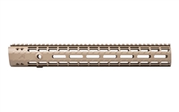 AERO PRECISION AR15 ENHANCED M-LOK HANDGUARD 15" RAIL - GEN2 (w/ BAR BARREL NUT) - FDE CERAKOTE