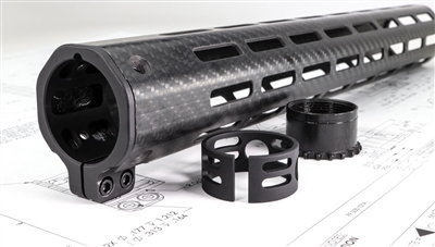 FAXON STREAMLINE CARBON FIBER 13" MLOK HANDGUARD