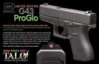 GLOCK 43 TALO EXCLUSIVE PROGLO NIGHT SIGHTS