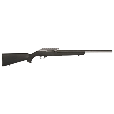 MAGNUM RESEARCH MLR 22WMR SEMI-AUTOMATIC 18" STAINLESS STEEL BARRELED HOGUE OVERMOULDED STOCK - 9 ROUND