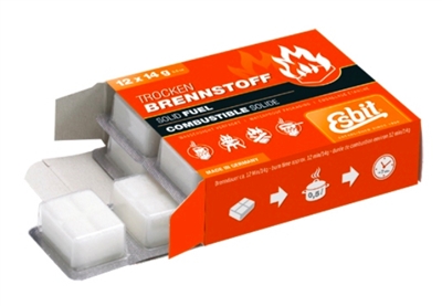 ESBIT SOLID FUEL CUBES, 12 x 14 g