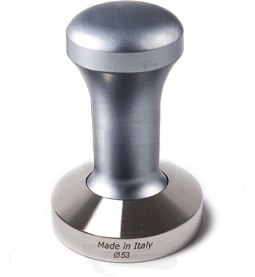 Fantasy Coffee Tamper, Gunmetal Handle with Stainless Steel Flat Base D.53mm