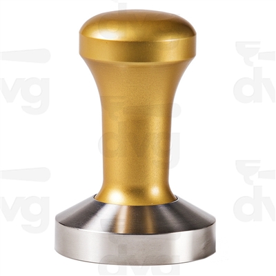 FANTASY COFFEE TAMPER, GOLD HANDLE WITH S. STEEL FLAT BASE DIA 58
