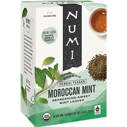 Numi Morrocan Mint Organic Herbal Tea 100ct/1 Box