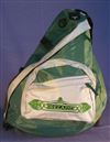 Ireland sling bag backpack, green embroidered