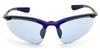F104 Polarized Sunglasses Blue & Black 3 lens case ANSI Z87.1