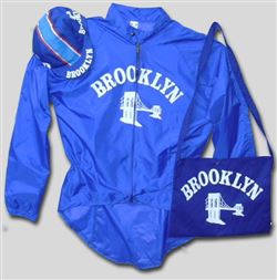 Cycling Rain Jacket Brooklyn Blue PVC Pro