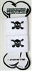 Pirate Cotton Sweat Band pair, WHITE, one size