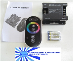 RGB LED Remote Controller - 22 Modes with Color Wheel Remote, 12/24v input, Dimming, Speed, 288W RF Control