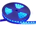 Saphire Blue LED Strip Light -12 Volt DC, IP68 Waterproof/Submersible, 300 5050 LEDs, 60/Meter, Black 10mm PCB, 72 Watts/Reel, Waterproof Connector Set, Mounting Clips/Screws - Commercial Quality 2oz/Meter Copper