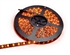 Burnt Orange Water Resistant 5050 LED Strip Lights - 12 volt DC, Burnt Orange, 5 Meters (16.4ft), Water Resistant IP65, High Output, Commercial Grade. Black 10mm PCB, 300 LEDs per Spool. High Quality 3M™ MP200 Adhesive