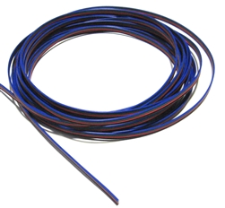 RGB Wire Jumper, 4 Conductor-Red, Green, Blue & Black, 22 Gauge, Stranded, PER FOOT