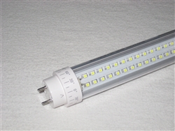 LED SMD T8 T10 Tube Light - 1300 Lumens, 3 foot, Natural White 4100K, 14 Watt, 240 LED, 90V-277VAC, Clear Lens, Commercial Grade - UL Approved!