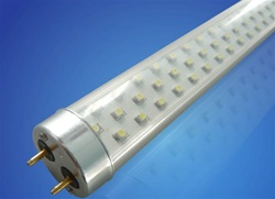 LED T8 Fluorescent SMD Tube - 1550 Lumens, 4 foot, Day White, 18 Watt, 288 LED, 90V-277VAC, Commercial Quality, UL Approved