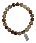 Fire Agate Bracelet BE FEARLESS - zen jewelz