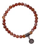 Crackled Fire Agate Bracelet ELEMENT FIRE- zen jewelz