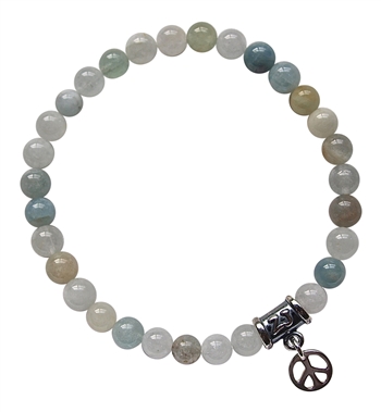 Aquamarine Bracelet COURAGE - zen jewelz