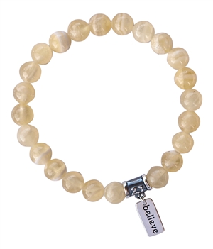 Calcite Bracelet BELIEVE - zen jewelz