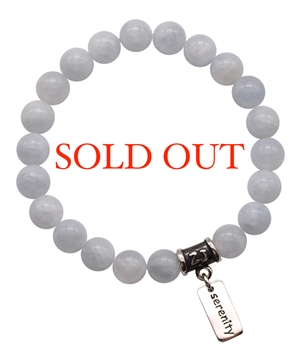 Celestite Bracelet TAKE TIME TO HEAL - zen jewelz