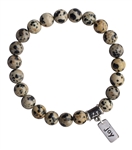 Matte Dalmatian Stone Bracelet HARMONY - zen jewelz