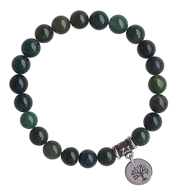 Moss Agate Bracelet ALL IS WELL - zen jewelz