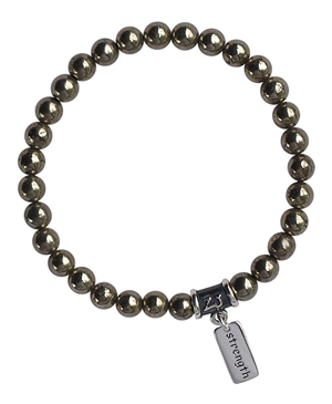 Iron Pyrite Bracelet SHIELD OF PROTECTION - zen jewelz