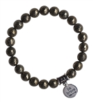 Iron Pyrite Bracelet BE BRAVE - zen jewelz