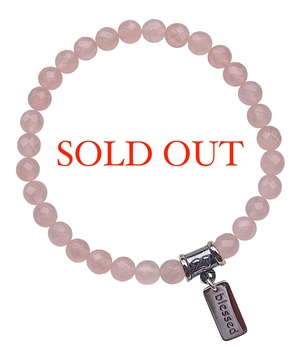 Rose Quartz Bracelet INFINITE LOVE - zen jewelz