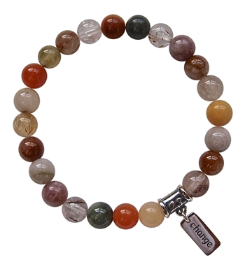 Rutilated Quartz Bracelet LETTING GO - zen jewelz