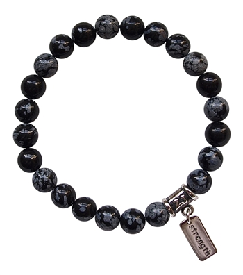 Snowflake Obsidian Bracelet TOTAL BALANCE - zen jewelz