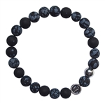 Snowflake Obsidian Bracelet SUCCESS - zen jewelz