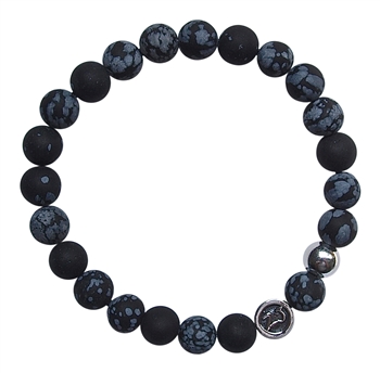 Snowflake Obsidian Bracelet SUCCESS - zen jewelz