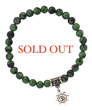 Ruby Zoisite Bracelet LIFE FORCE - zen jewelz