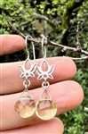 One of a kind Lemon Topaz Earrings - zen jewelz