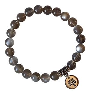 Platinum Moonstone Bracelet SERENDIPITY - zen jewelz