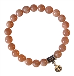 Peach Moonstone Bracelet JUST BREATHE