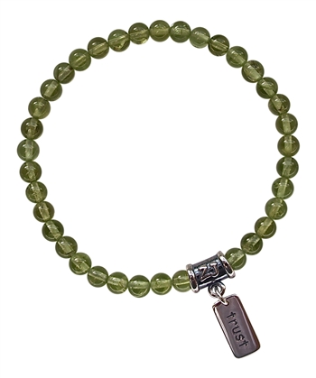 Peridot Bracelet HEART CHAKRA HEALING - zen jewelz