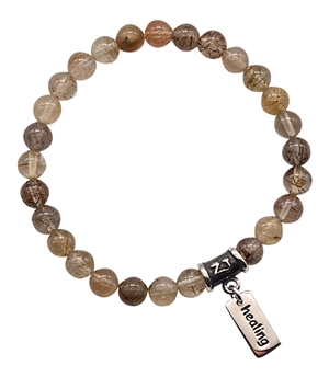 Rutilated Quartz Bracelet EBB & FLOW - zen jewelz