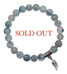 Blue Rutilated Quartz Bracelet BRING BLESSINGS - zen jewelz