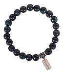 Blue Tiger Eye Bracelet BREATHE DEEPLY - zen jewelz