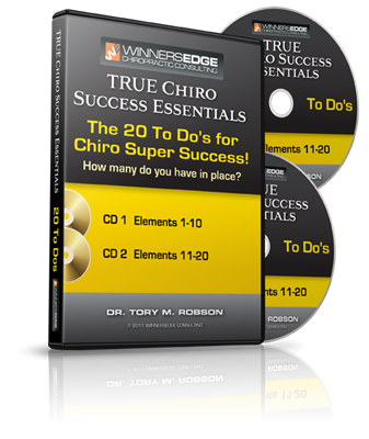 The 20 To Do's for Chiro SUPER SUCCESS