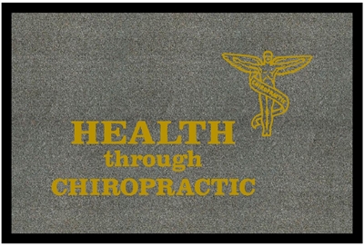 Health Through Chiropractic with Emblem Doormat