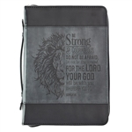 Bible Cover-Classic Luxleather-Be Strong: 1220000130135