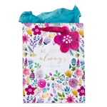 Gift Bag-Be Joyful Always w/Tag & Tissue-Medium: 1220000133174