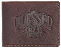 Wallet-Genuine Leather-Blessed Man:  1220000135710