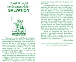 Christ Brought the Greatest Gift- Salvation