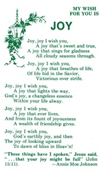 My Wish for you is JOY